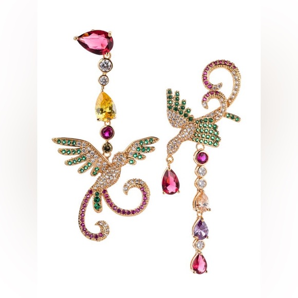 eye candy Jewelry - Eye Candy Birdie Crystal Dangle Earrings